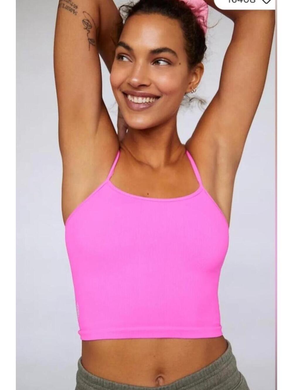 FP Movement Free People Women’s hot pink Tighten Up Tank Sports bra XS/S